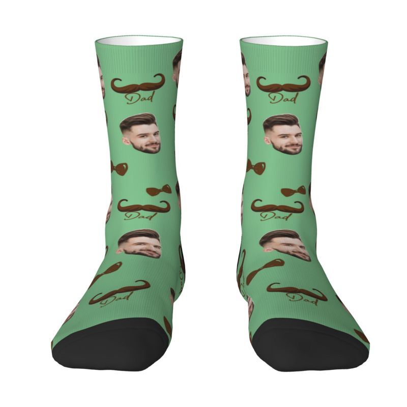 Personalisierte Socken mit Gesicht als Geschenk für Papa