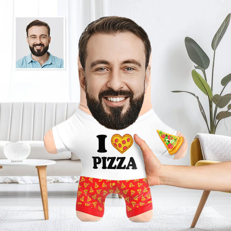 Individuelles Gesichtskissen Pizzakissen Lustiges Geschenk für einen Freund