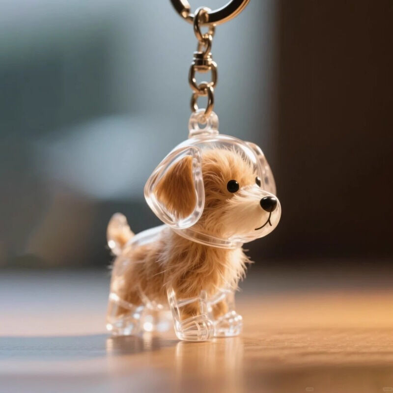 Hundefell-Andenken-Schlüsselanhänger lustiges Geschenk für Tierliebhaber