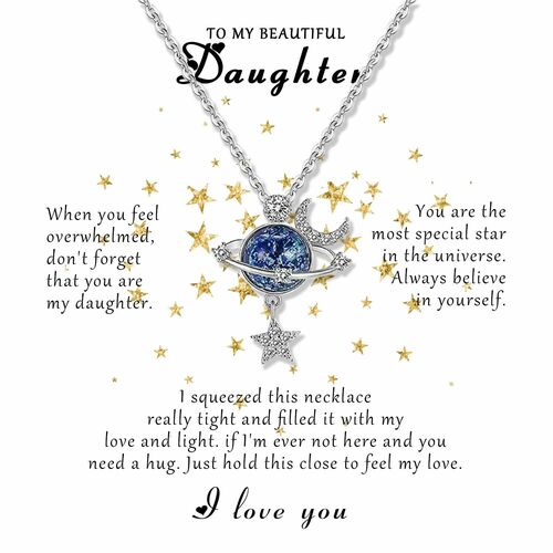 Gift for Daughter "If I'm Ever Not Here And You Need A Hug Just Hold This Close To Feel My Love" Necklace