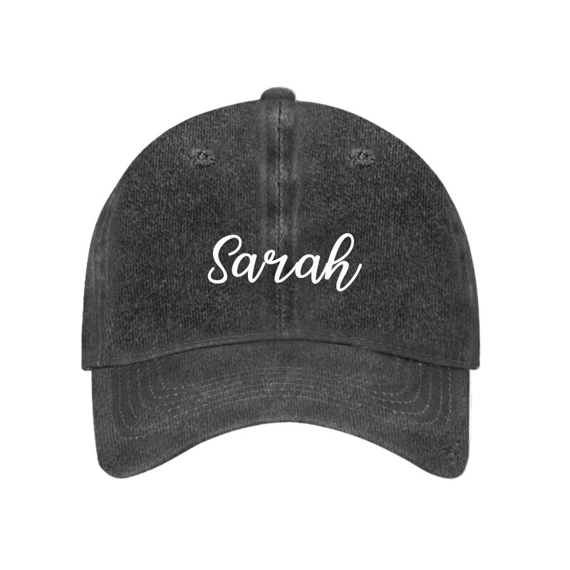 Personalized Hat with Custom Name Mark Your Own Hat Unique Present for Family