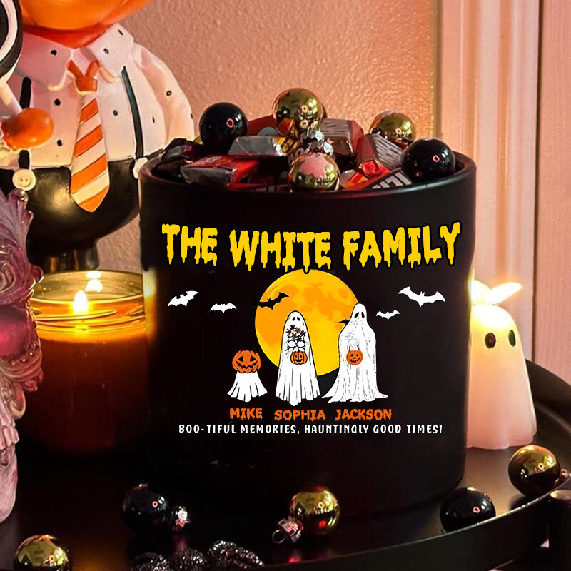 Pot de fleurs à nom personnalisé Cadeau créatif pour Halloween