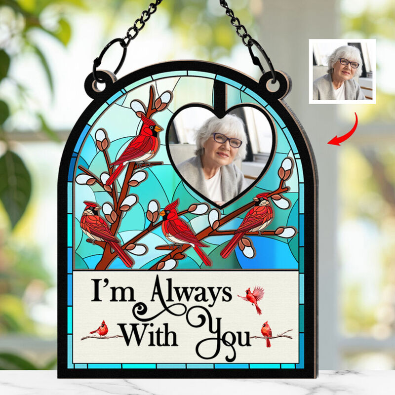 Personalized Window Hanging Suncatcher Ornament Memorial Bird Family Memory Gifts