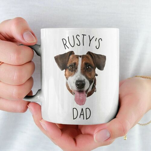 Personalisierte Individuelle Fototasse für niedlichen Hund