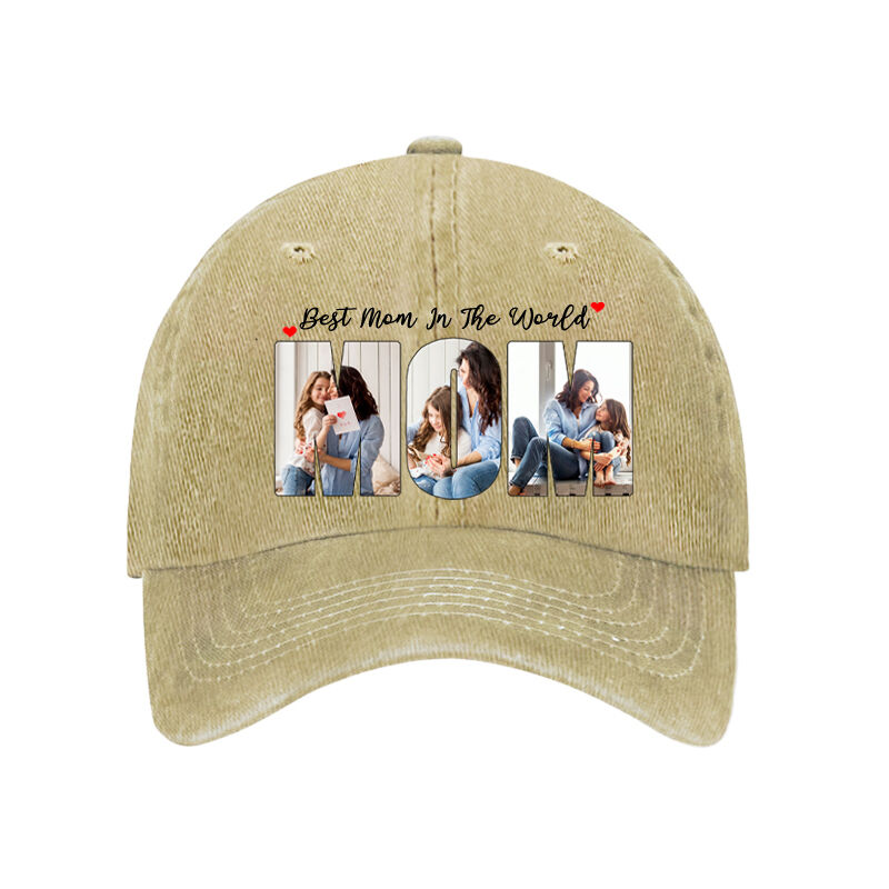 Personalized Hat Custom MOM Pictures and Messages Perfect for Mother's Day Gift