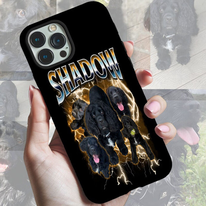 Funda de teléfono personalizada con foto personalizada, estilo retro, regalo de moda