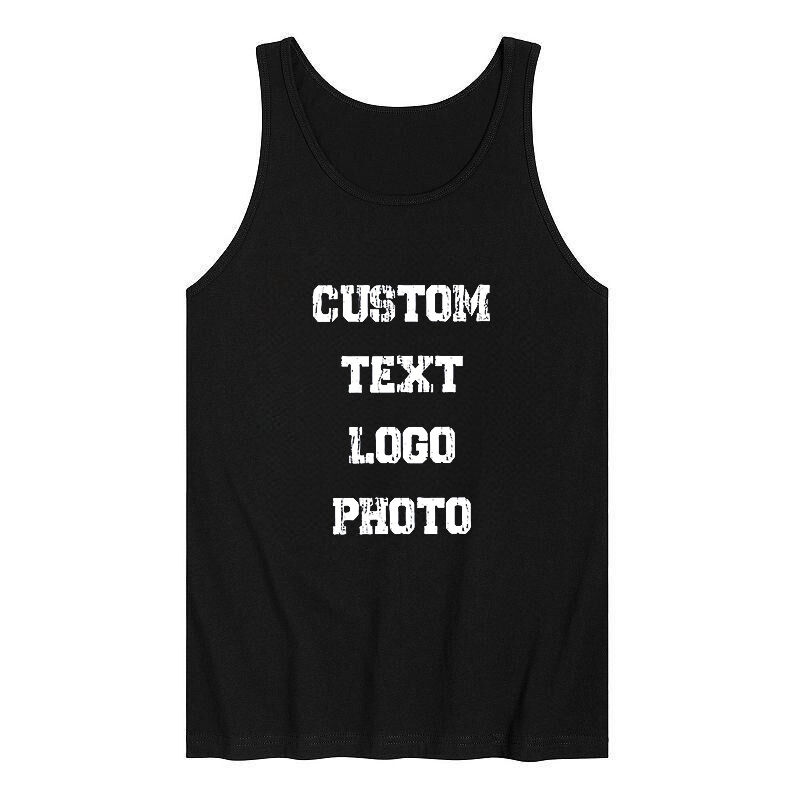 Personalized Tank Top Custom Logo Photo Design Your Own Creative Gift for Loved Ones