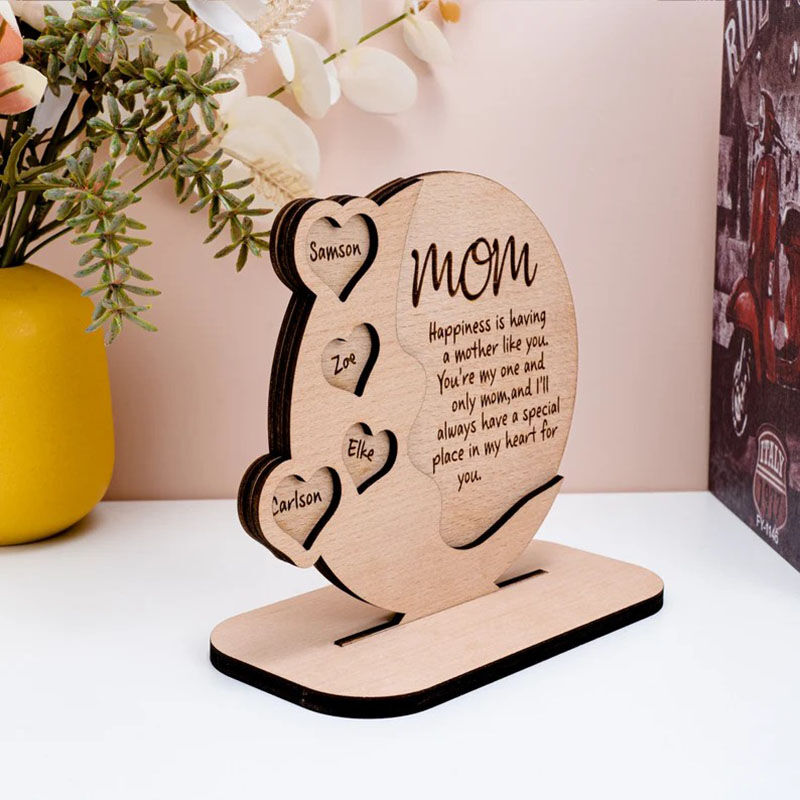 Personalized Name Wooden Frame Sweet Gift for Mother