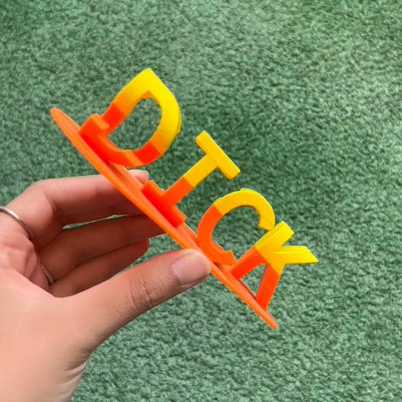 Zwei Farben Doppelnamen Phantasie Liebe 3D Druck Süßes Geschenk für die Ehefrau
