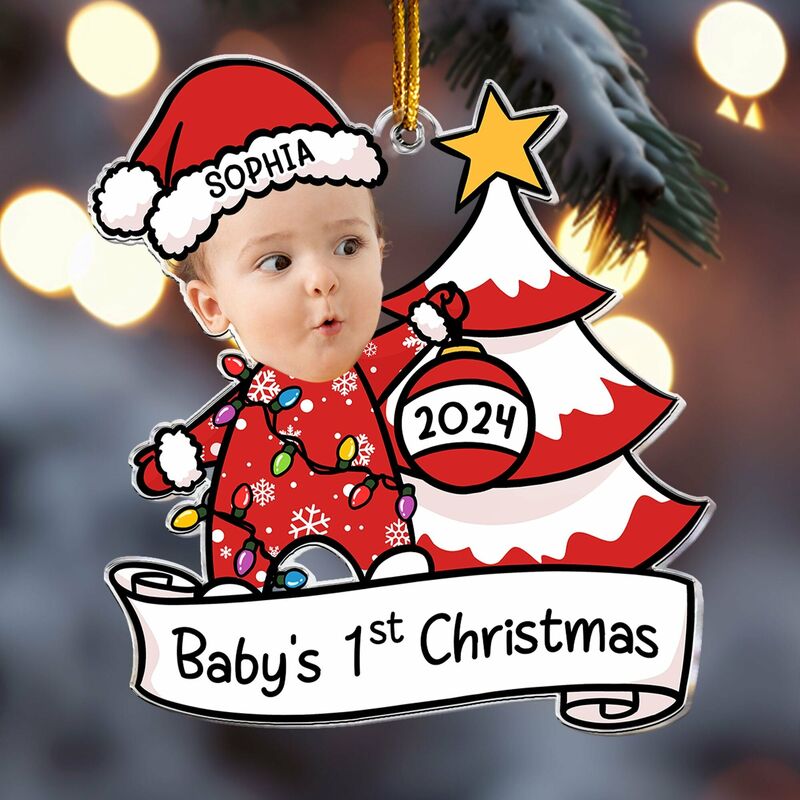 Personalisierte Weihnachtsornamente Individuelle Fotos Besondere Geschenke für Kinder