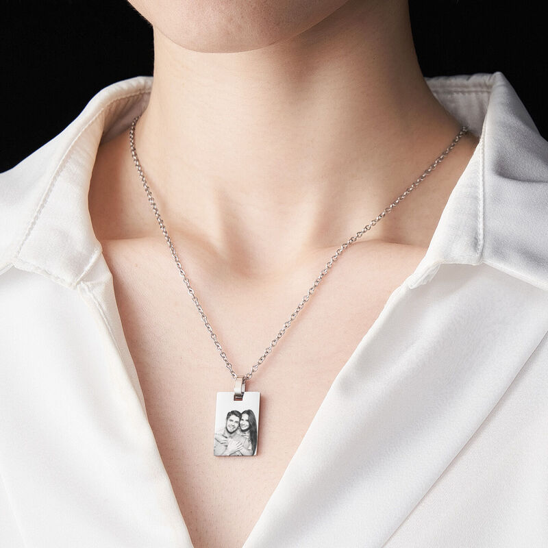 Personalized Photo Necklace Memorial Gift for Anniversary