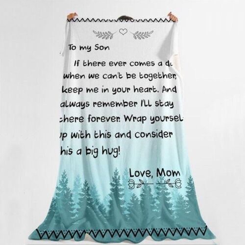To My Amazing Son  Love Letter Blanket Gift from Mom