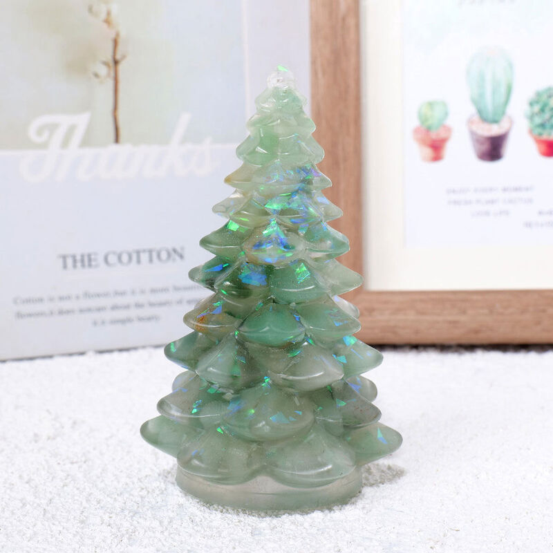 Mini Kristallen Kerstboom Geluksboom Druipende Lijm Grind Kerstboom voor Kerstmis