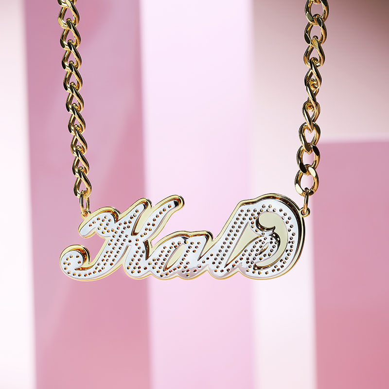 "Close Your Eyes" Personalized Name Necklace