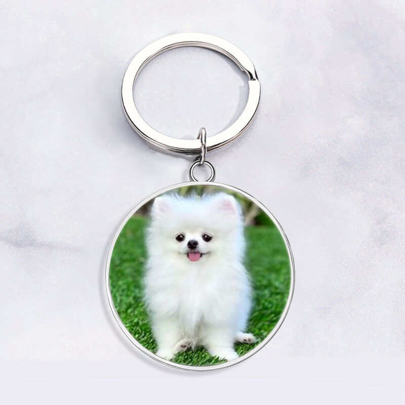 "Dog Is The Best Friend " Custom Photo Keychain