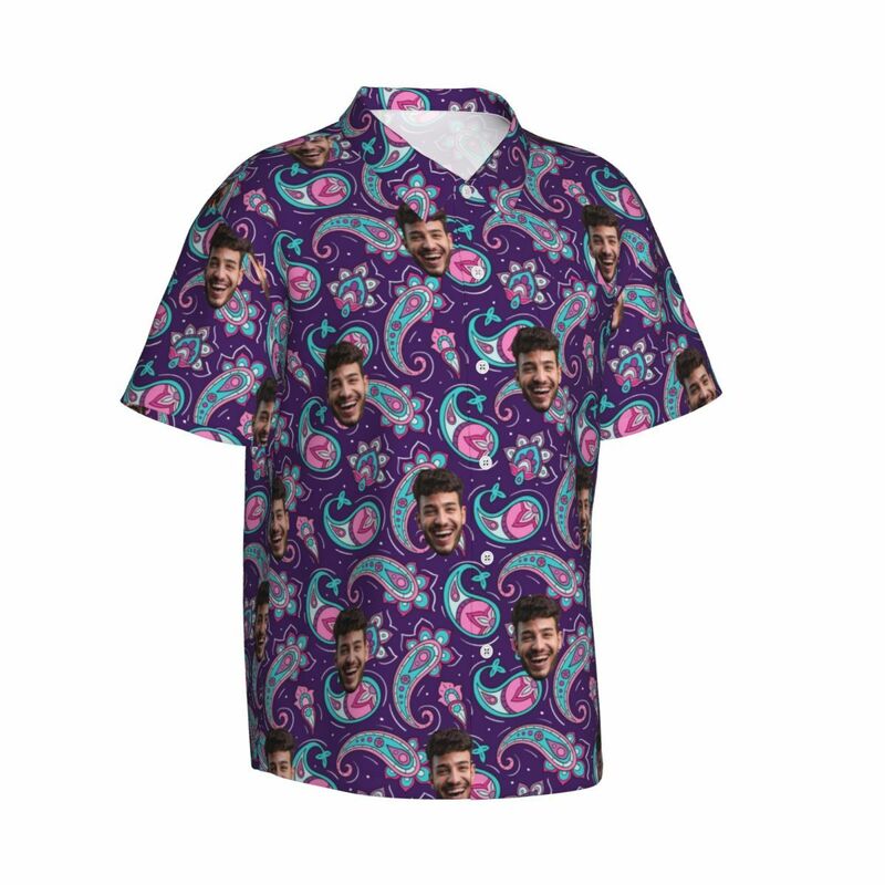 Camisa Hawaiana Personalizada Estilo Tropical Camisas Casual para Hombre