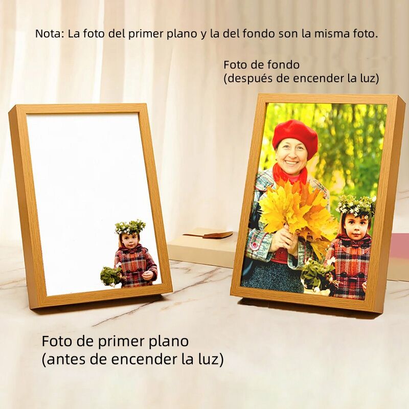 Lámpara con Marco Personalizada Mejor Regalo para Niños