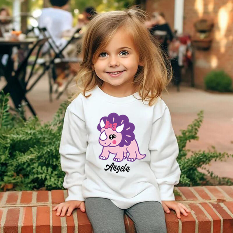 Personalized Kids Sweatshirts With Custom Name Tags And Cute Animal Patterns Gifts For Children