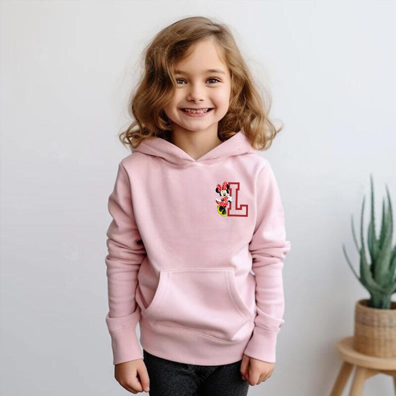 Personalisierter Kinder-Hoodie mit Initialen Einfaches Geschenk für Kinder