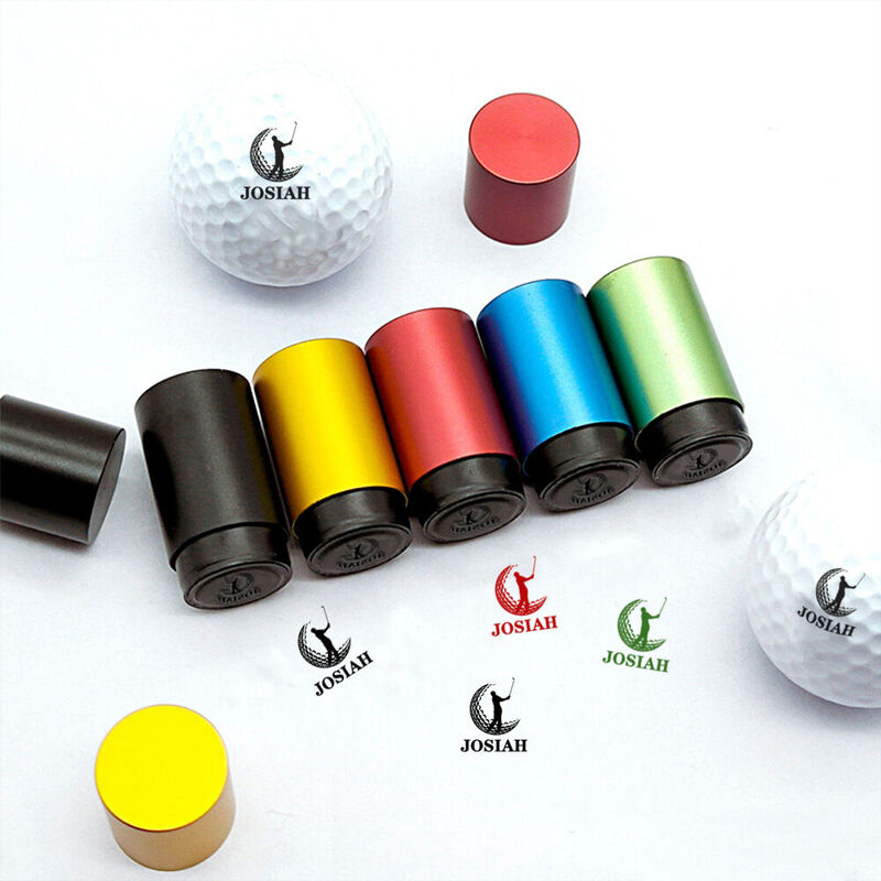 Gepersonaliseerde Golfbal Zegel aangepaste naam Golfbal Marker cadeau voor Golfer