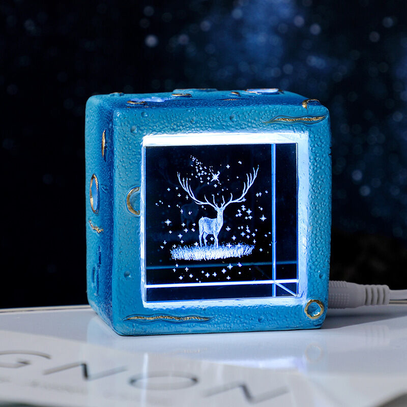 Galaxy Cube Crystal Night Light Perfect Gift for Your Love