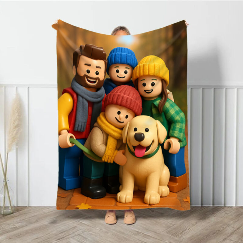 Personalized Picture Blanket Precious Gift for Family