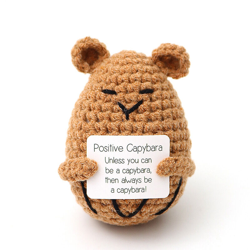 Poupée positive capybara au crochet Cadeau mignon pour les amis
