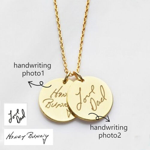 Handwriting Name Necklace-Gift for Dad