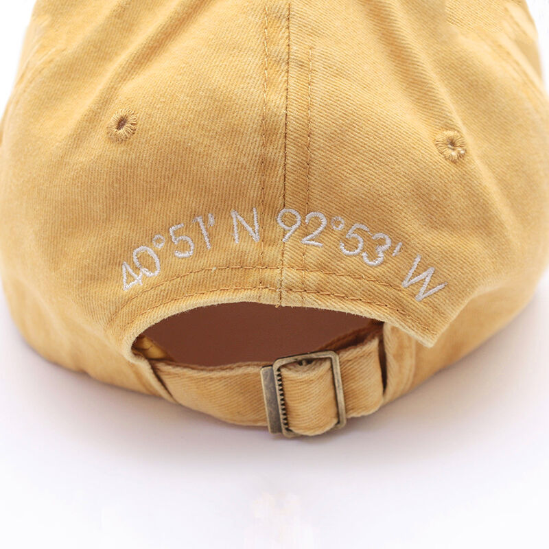 Cappello personalizzato con ricamo personalizzato delle coordinate geografiche Regalo unico per una persona cara