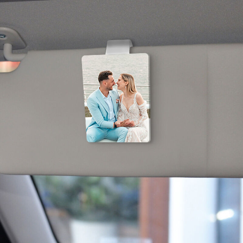 Customized Car Visor Clip Photo Frame Simple Car Accessories New Car Gift for Friends