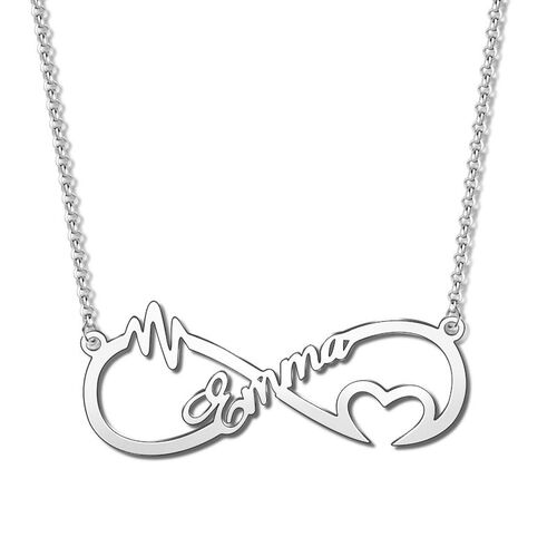 “You Are The Reason” Personalized Infinity Necklace