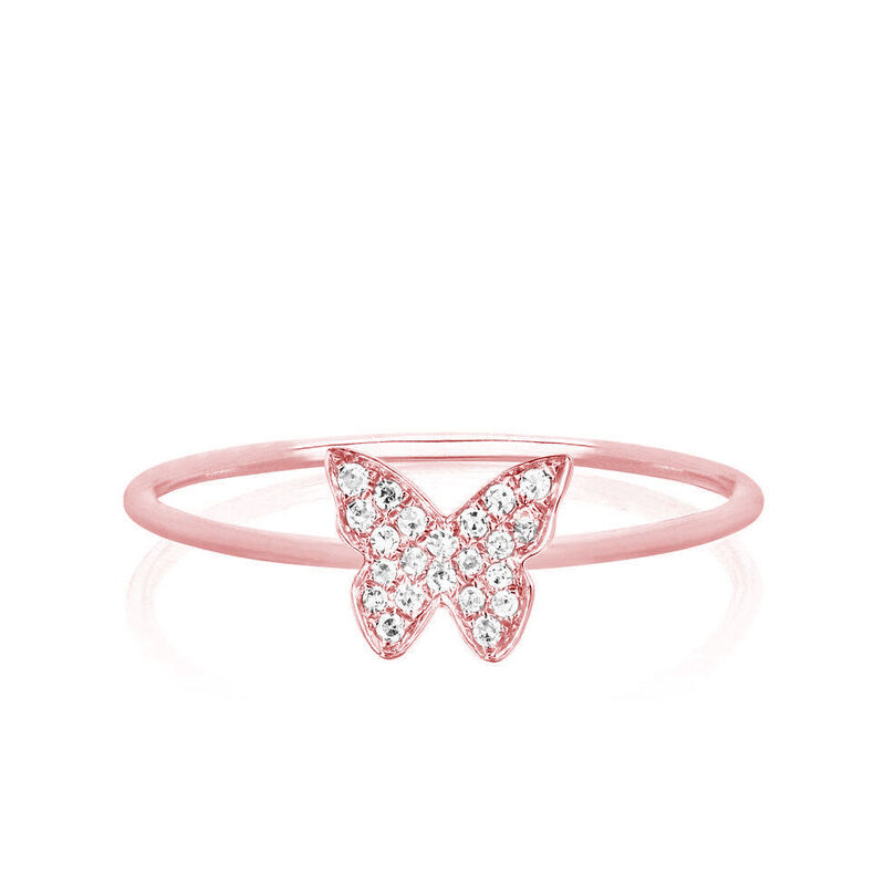 Custom Diamond Butterfly Ring