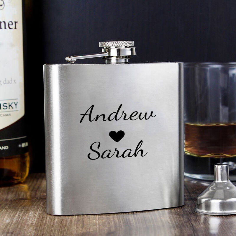 Personalized Name Wine Pot with Heart Pattern Warm Gift for Couple