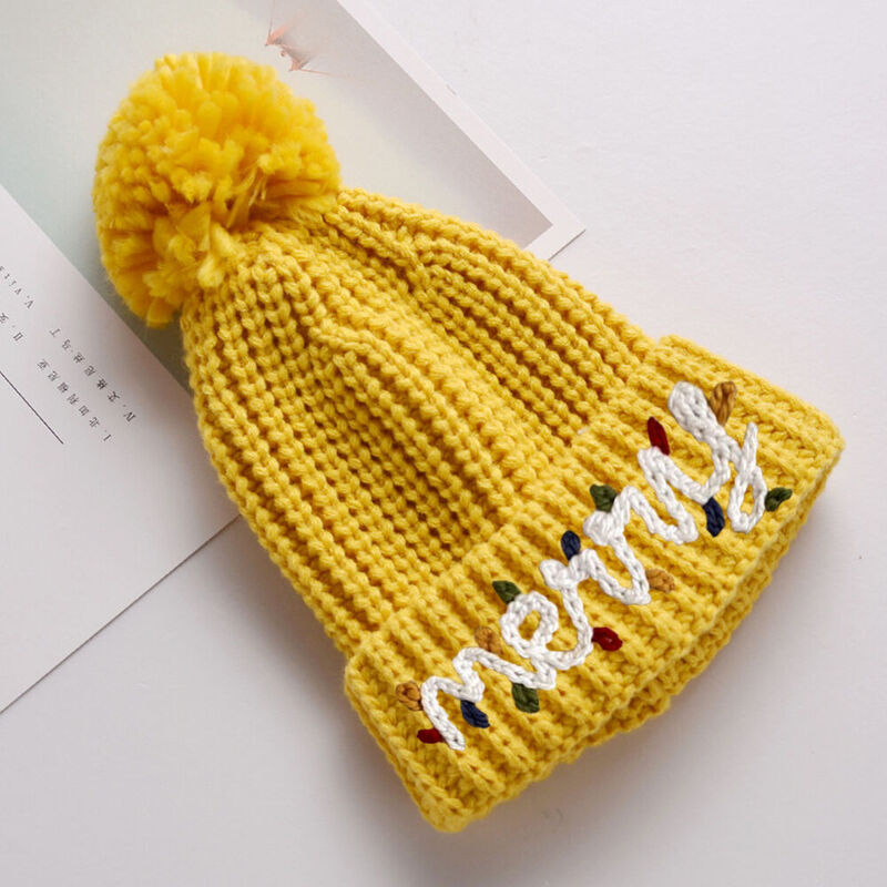 Custom Embroidered Beanie with Lanterns Handmade Cozy Newborn Gift for Kids