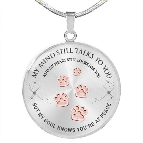 "Pet Paws" Round Necklace