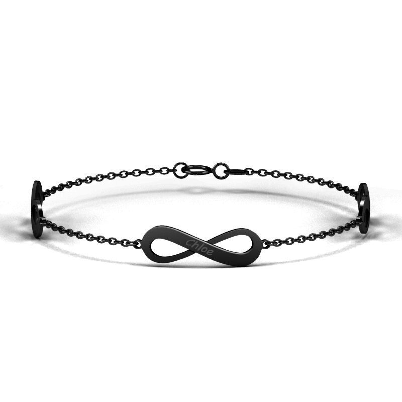 "Give You Infinite Love" Triple Infinity Name Bracelet