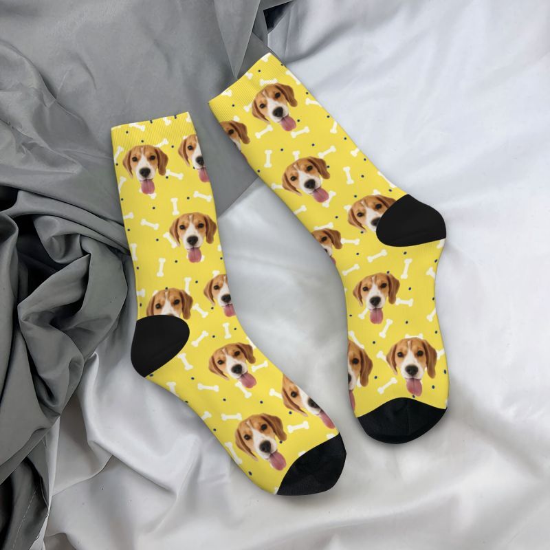 Custom Face Socks add Dog Photos for Pet Lovers