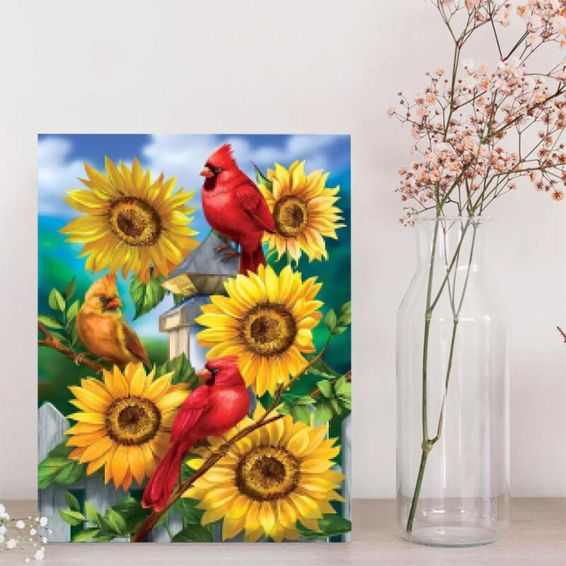 Birds And Sunflower Diamond Painting Creative Gift for Family