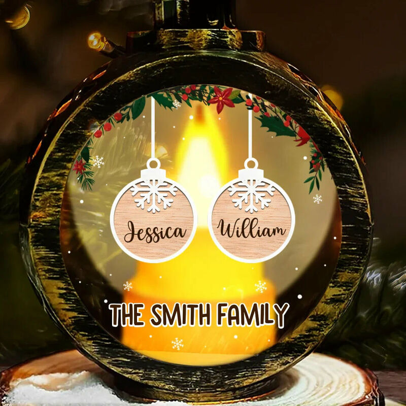 Personalized Candlelight Lanterns Customized With Family Names Special Gifts For Christmas