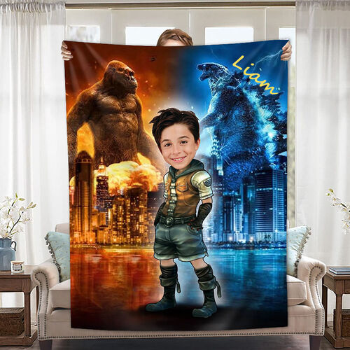 Personalized Customized Photo Blanket Film and Television Cartoon Image Flannel Blanket