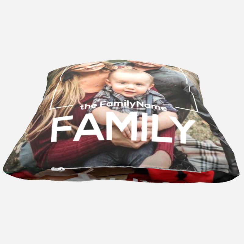 Custom Double Sided Photo Pillow For Family