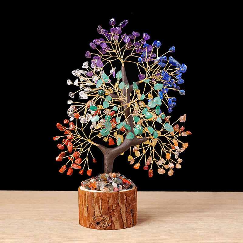 "Tree of Life" Crystal Tree Healing Crystal Tree Bonsai Tree Sculpture Gem Tree for Mom