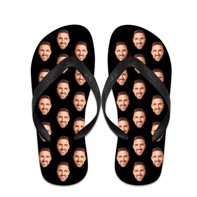 Personalized Face Flip Flops Unique Gifts-For Husband