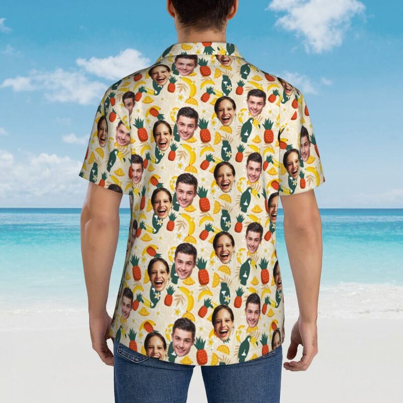 Camisa Hawaiana Personalizada Summer Time Unisex para Pareja