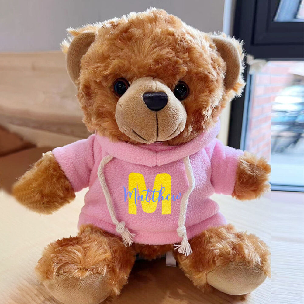Personalized Plush Teddy Bear Add Name Gift for Friends