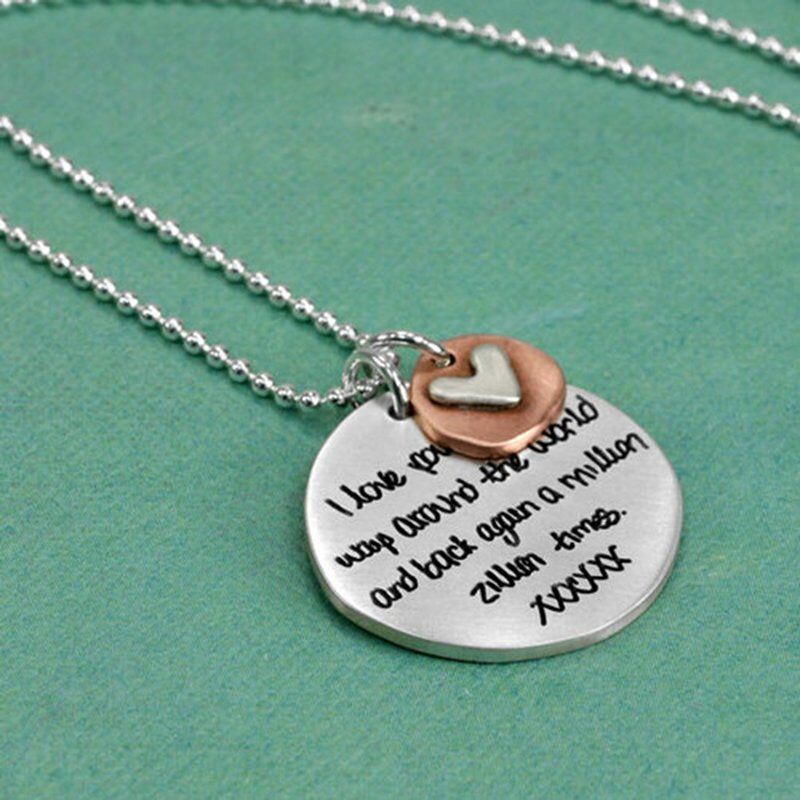 Custom Handwriting Necklace-Gift For Women-Sculpted Circle