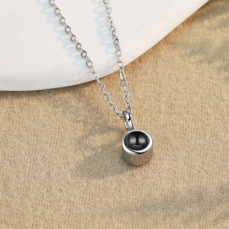 Personalized Simple Projection Photo Necklace for Her