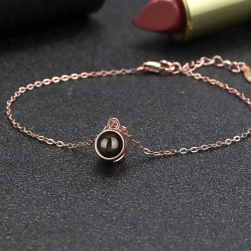 Personalized Projection Picture Bracelet Simple Christmas Gift For Girls