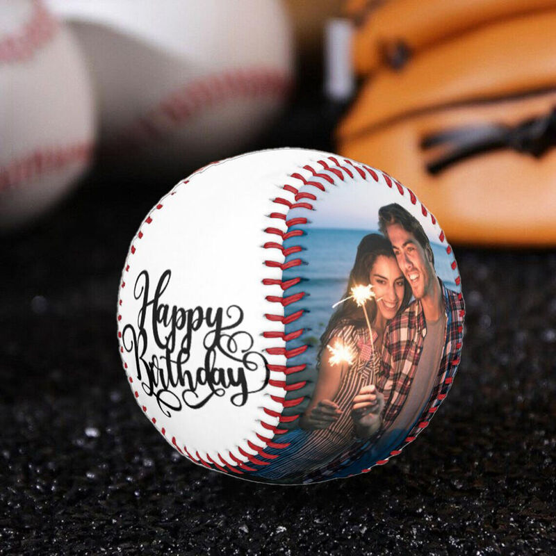 Custom Photo Baseball Birthday Gift for Friend
