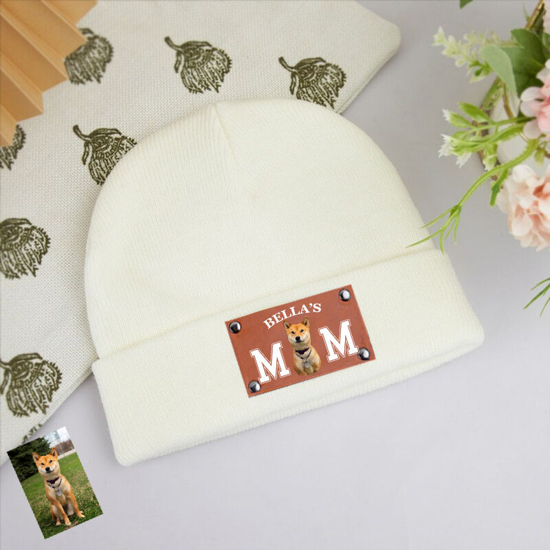 Personalized Picture Beanie with Custom Name Wonderful Gift for Pet Lover